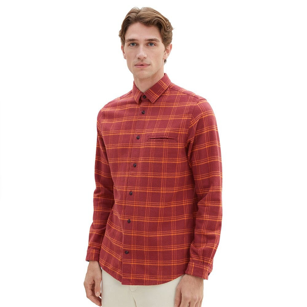 

Рубашка Tom Tailor 1037447 Tonal Check, оранжевый