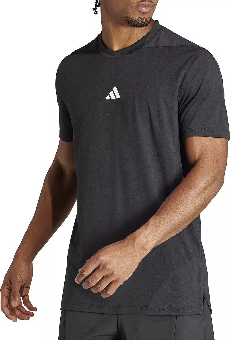 

Мужская футболка Adidas для тренировок и тренировок, черный