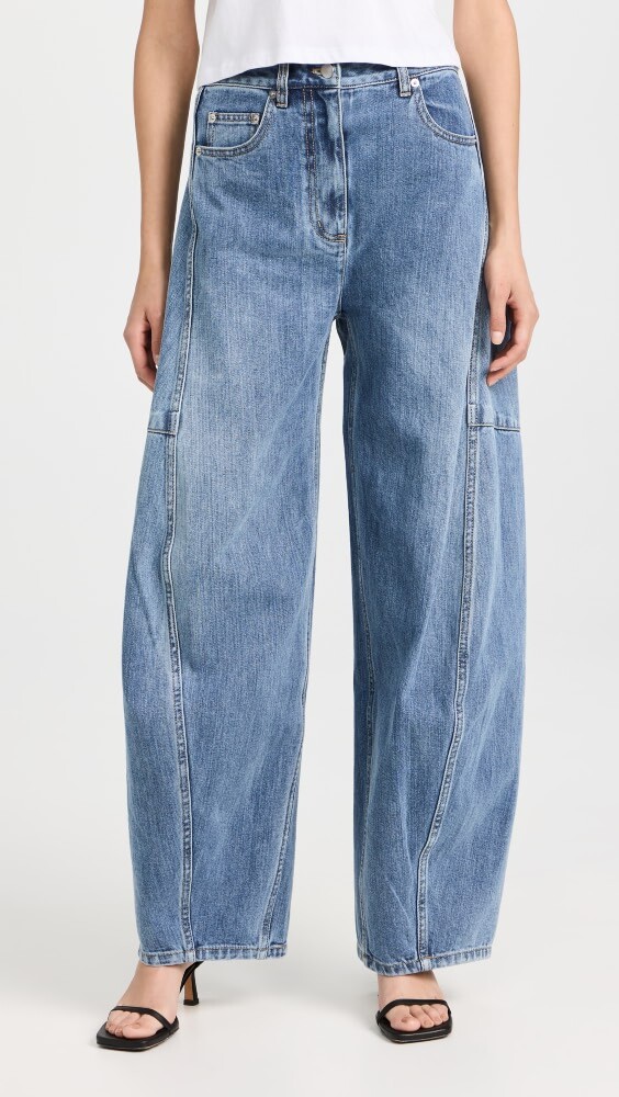 

Джинсы Tibi Classic Wash Denim Sid, синий
