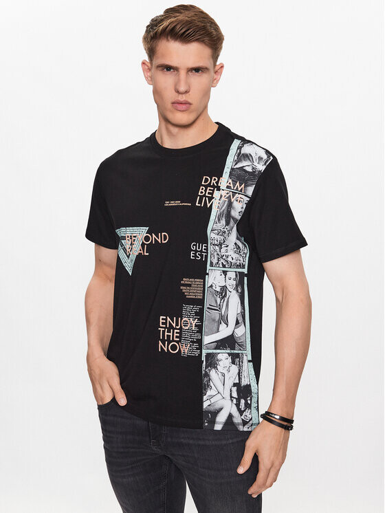 

Футболка стандартного кроя Guess, черный