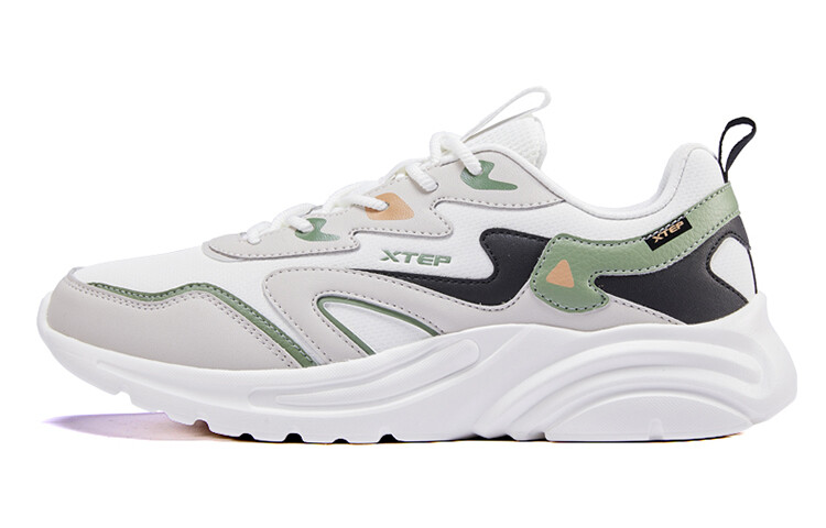 

Кроссовки XTEP Lifestyle Shoes Men Low-top Sail White / Pigeon Gray / Gray Grass Green, белый/зеленый