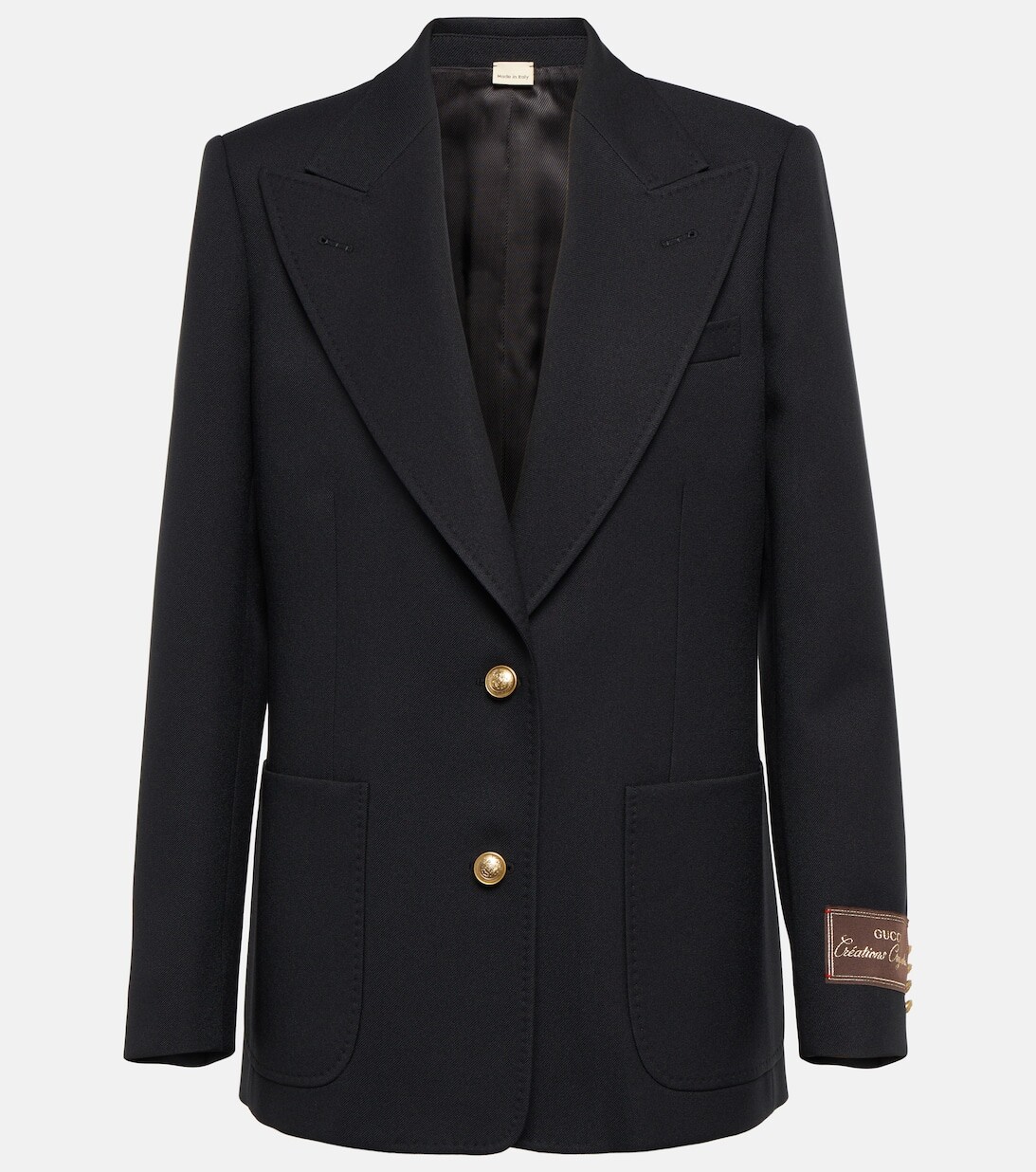 

Однобортный блейзер Gucci, черный