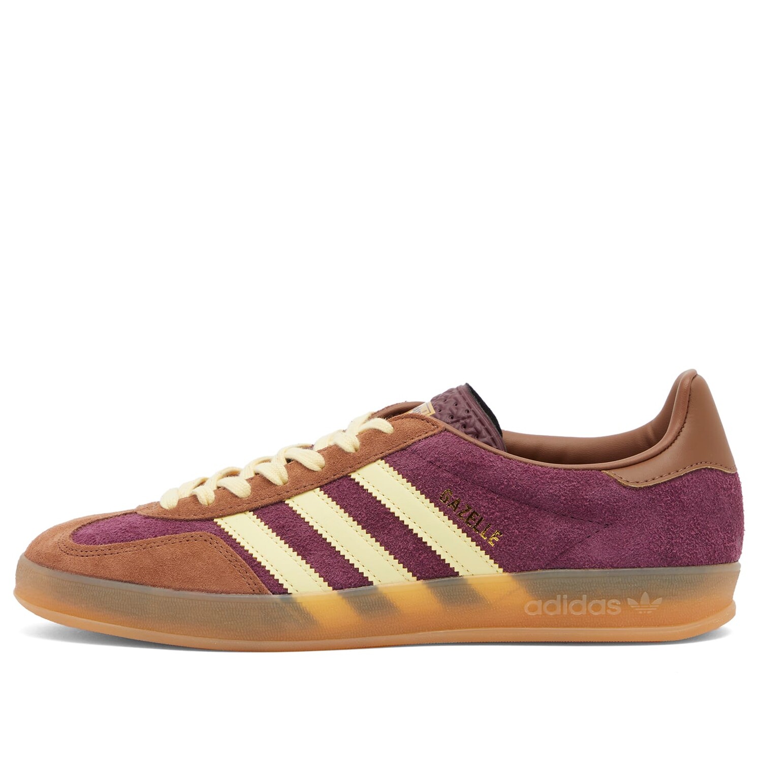 

Кроссовки Adidas Gazelle Indoor, цвет Maroon,Almost Yellow & Preloved Brown