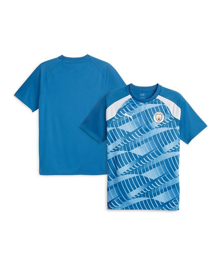 

Мужская синяя предматчевая майка Manchester City 2023/24 Puma, синий