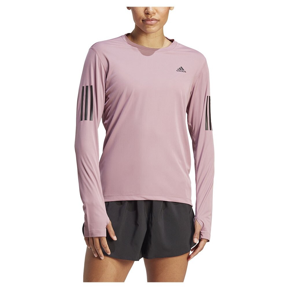 

Футболка с длинным рукавом adidas Own The Run, розовый