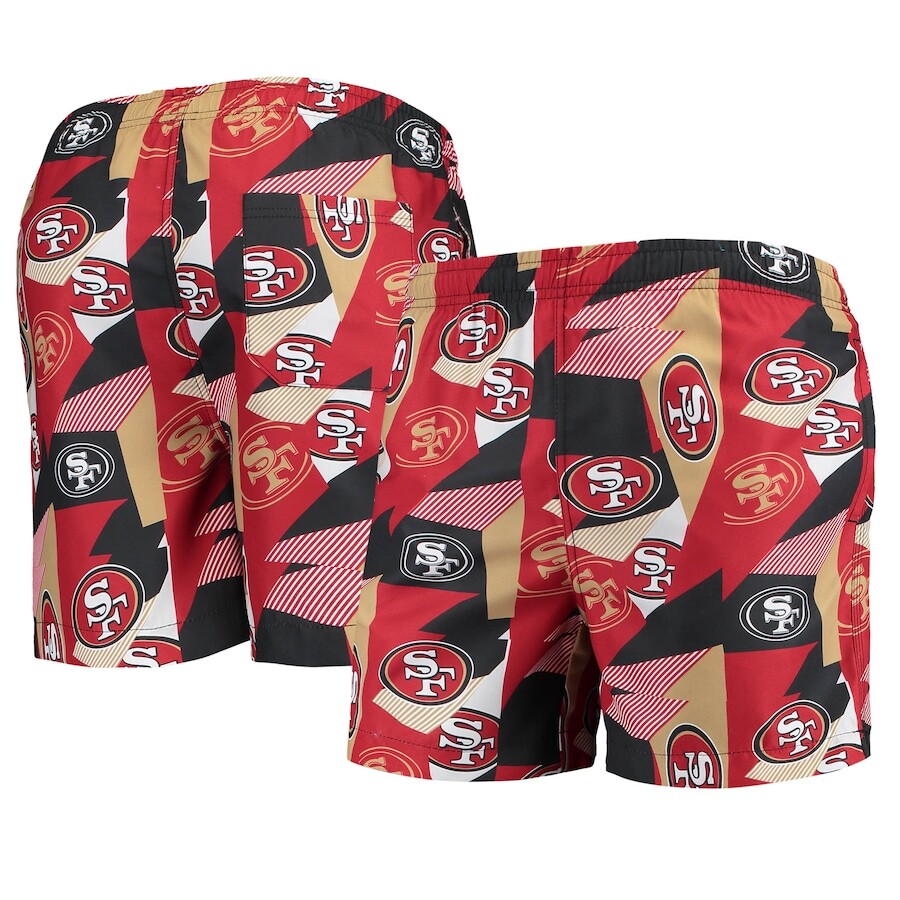 

Пляжные шорты FOCO San Francisco 49Ers, алый