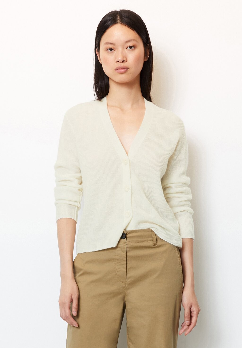 

Кардиган Marc O'Polo LONGSLEEVE, V-образный вырез, цвет creamy white