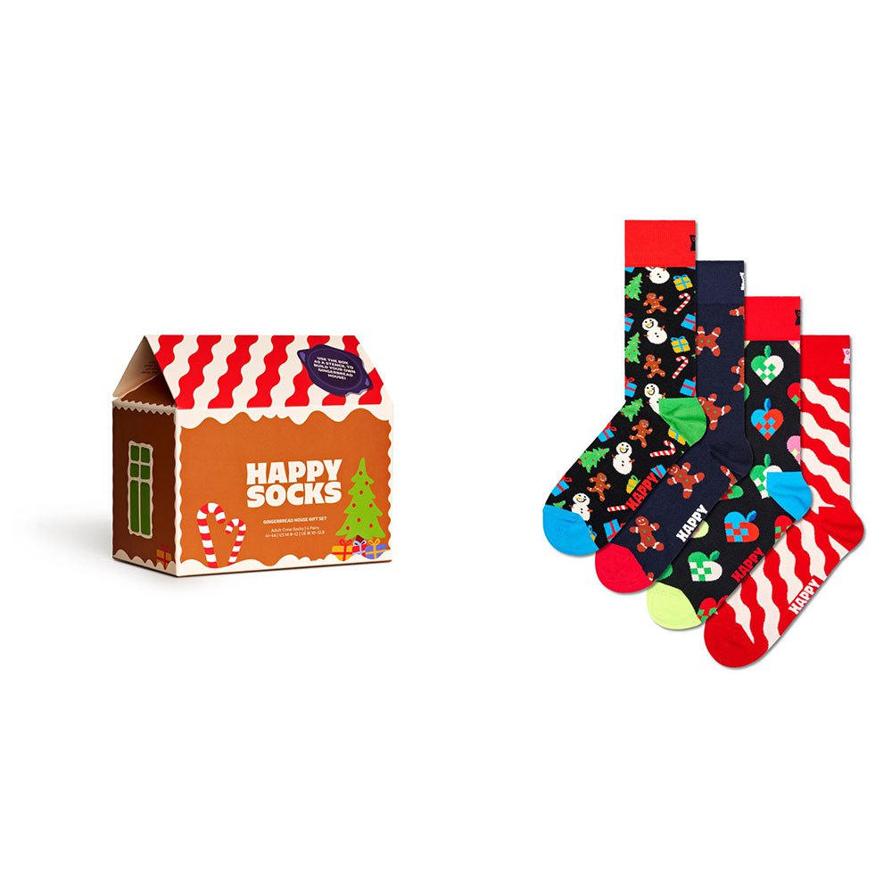 цена Носки Happy Gingerbread Houses Gift Set Half 4 шт, разноцветный