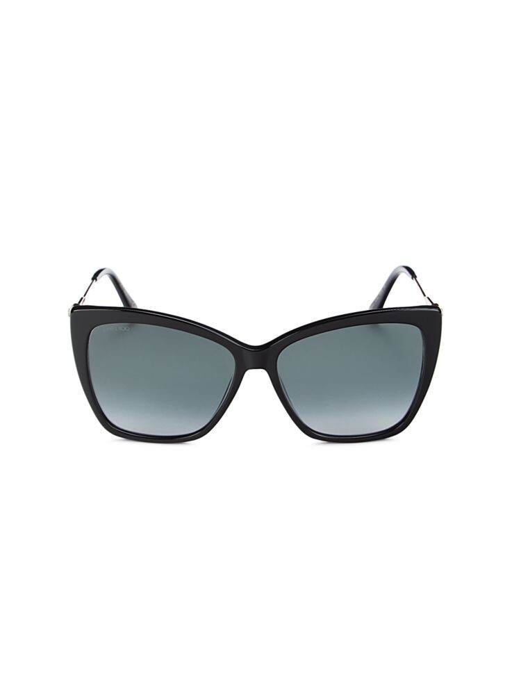 

Солнцезащитные очки «кошачий глаз» Seba/S 58MM Jimmy Choo, черный