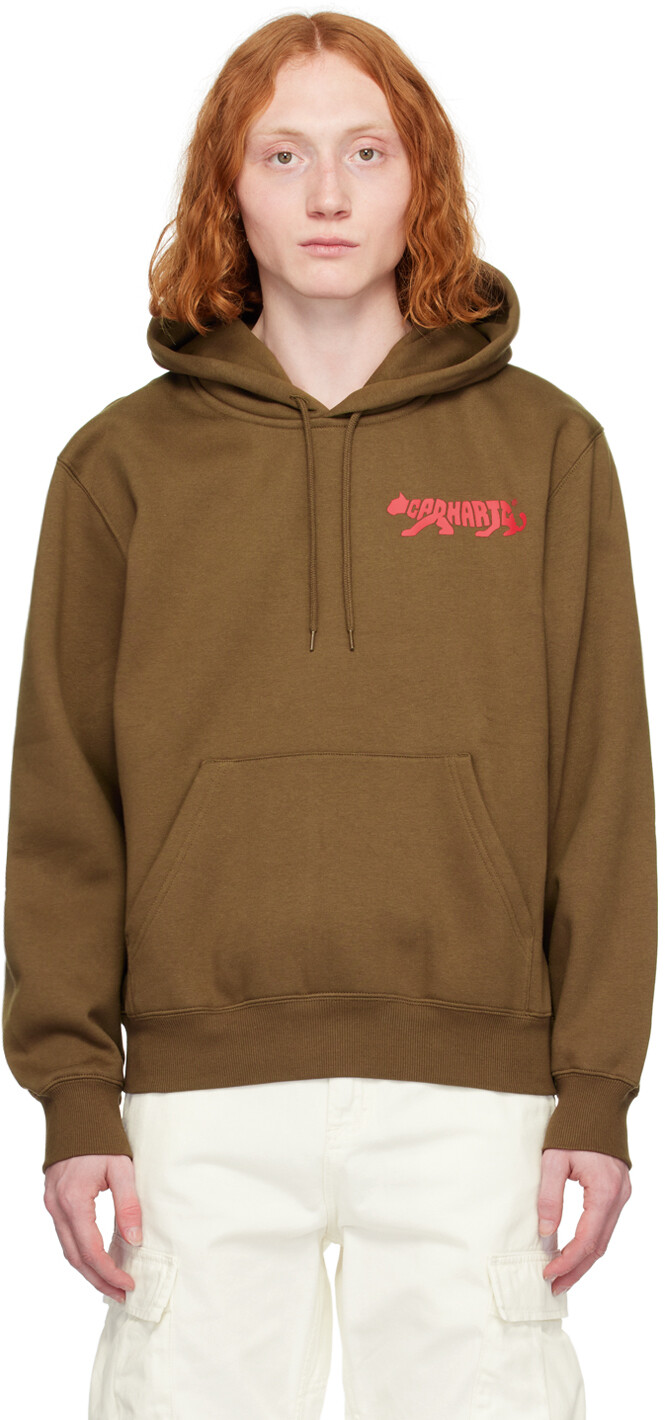

Коричневый худи Rocky Script Carhartt Work In Progress