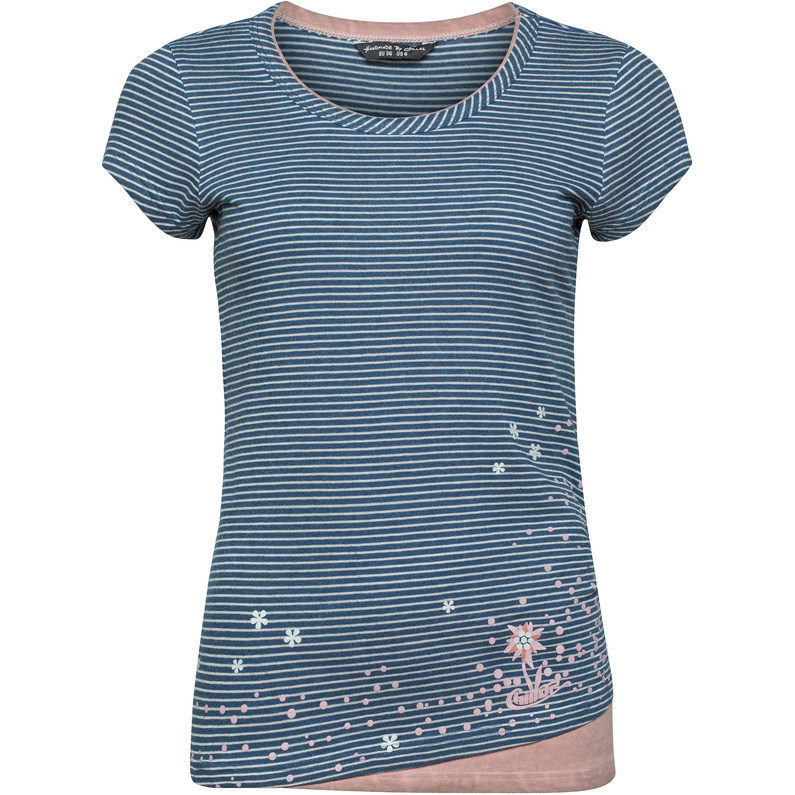 Женская модная футболка в горошек Chillaz, синий