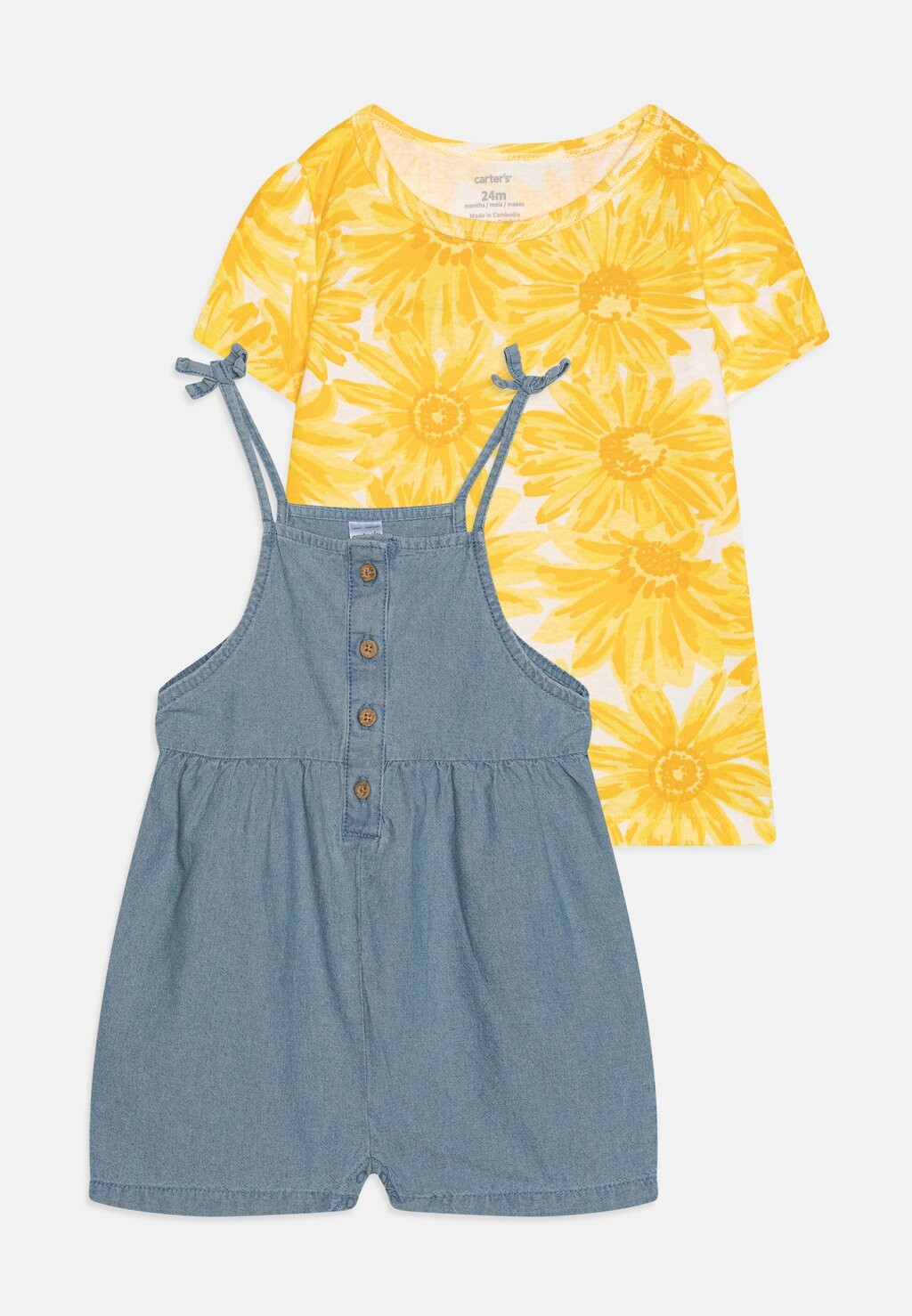 

Футболка с принтом CHAMBRAY Carter's, цвет blue denim
