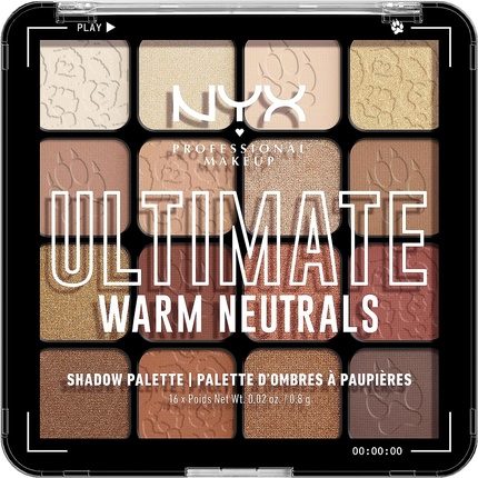 

Палитра теней для век Ultimate 16, Nyx Professional Makeup