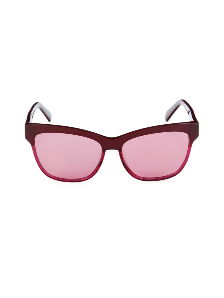 Квадратные солнцезащитные очки 57MM Emilio Pucci, красный цена и фото