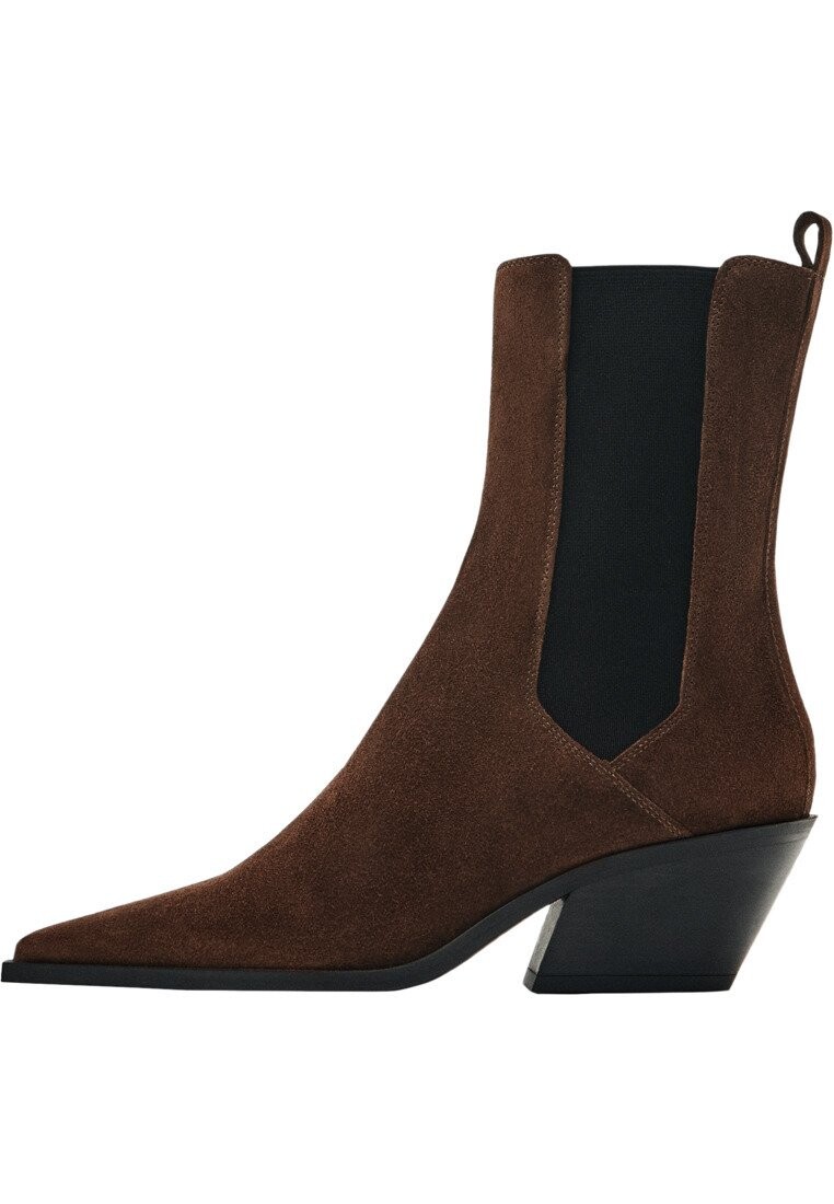 

Ботильоны СПЛИТ Massimo Dutti, темно-коричневый