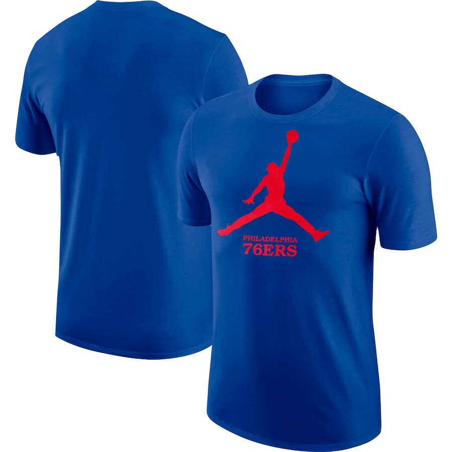 

Футболка с коротким рукавом Jordan Brand Philadelphia 76Ers, роял