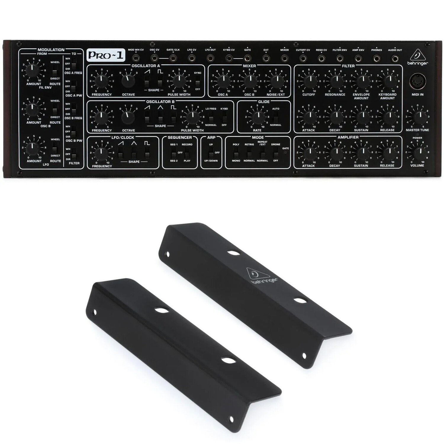 

Новый настольный синтезатор Behringer PRO-1 и рэковые уши