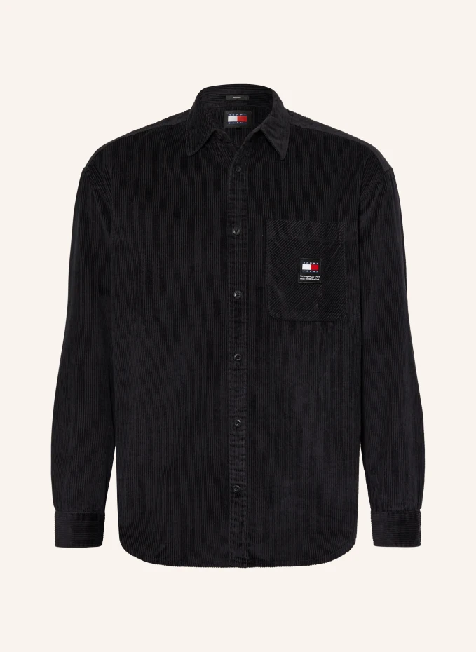 

Вельветовая рубашка Tommy Jeans, черный