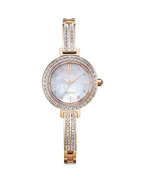 

Часы Eco-Drive Silhouette с кристаллами, 25 мм Citizen, цвет Multi