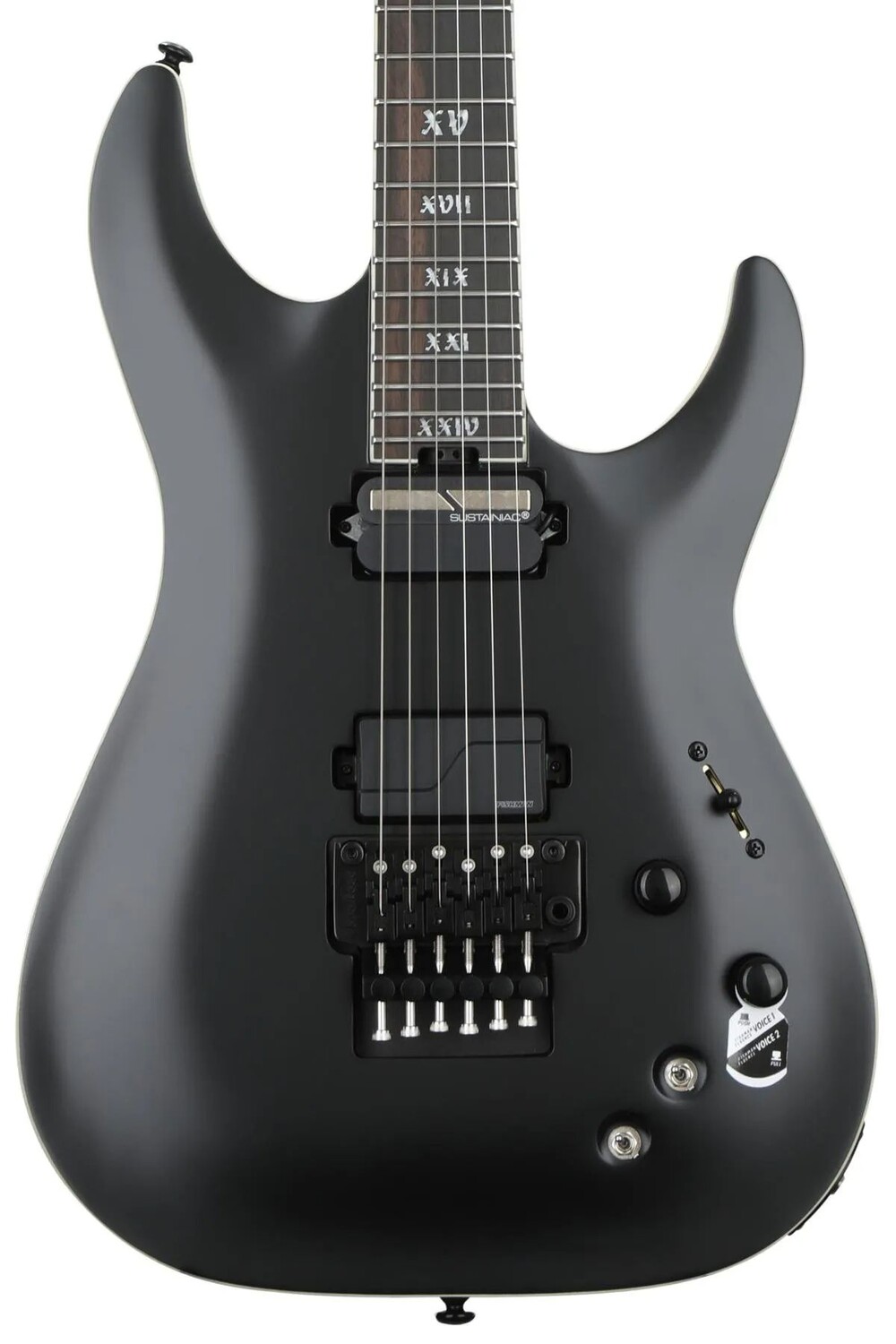 

Schecter C-1 FR-S SLS Evil Twin — сатиновый черный