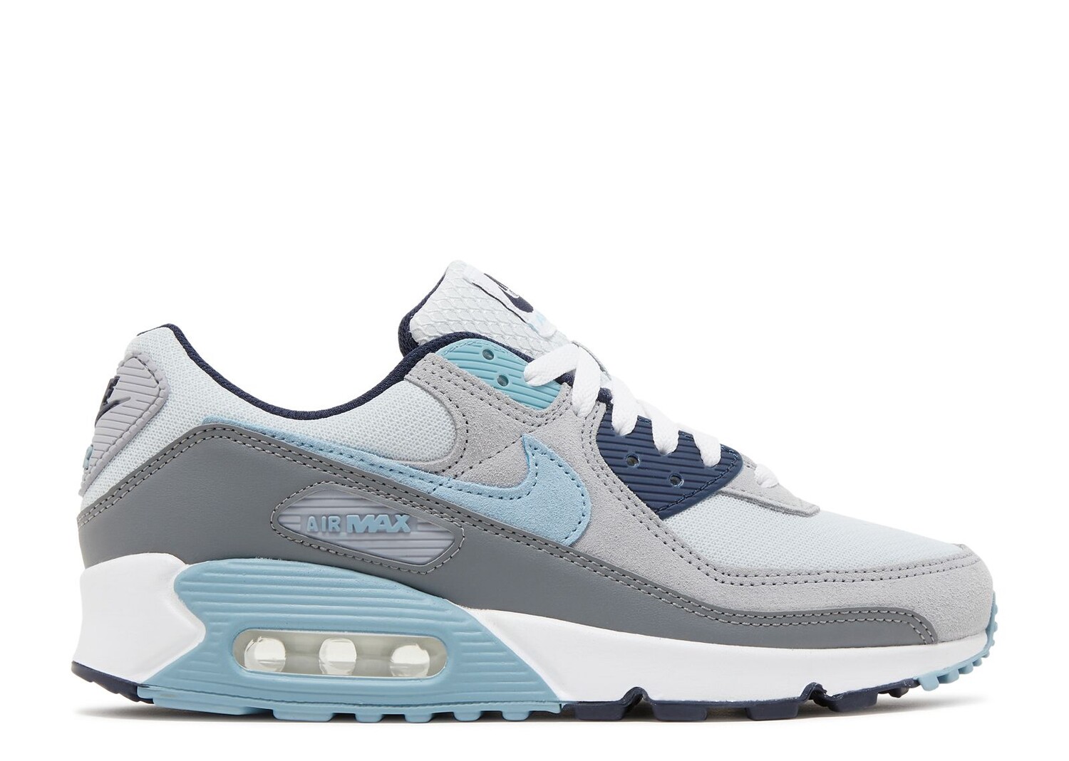 

Кроссовки Nike Air Max 90 'Pure Platinum Worn Blue', серый