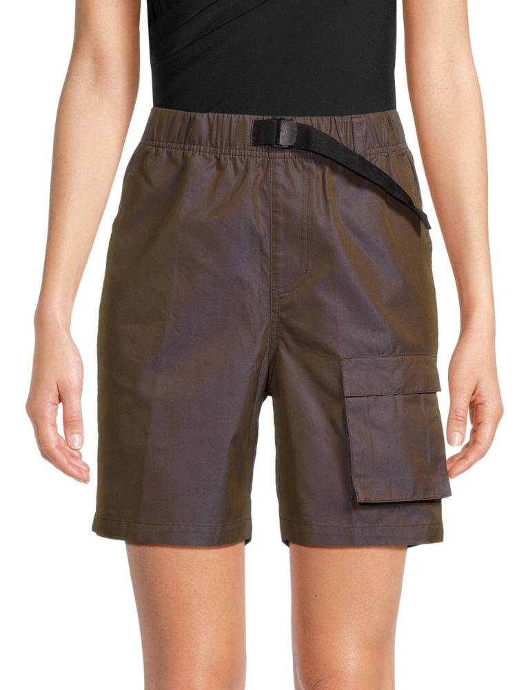 

Джинсовые шорты с логотипом на талии Alexander Wang, цвет Vintage Blue