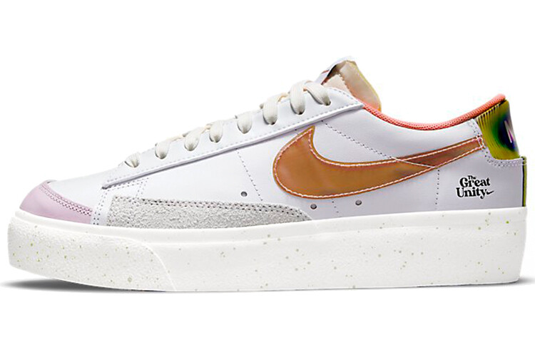 

Nike WMNS Blazer на низкой платформе белый/оранжевый