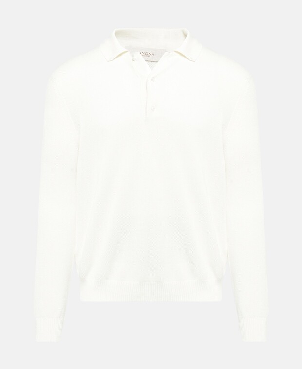 

Вязаный шелковый джемпер Agnona, цвет Wool White