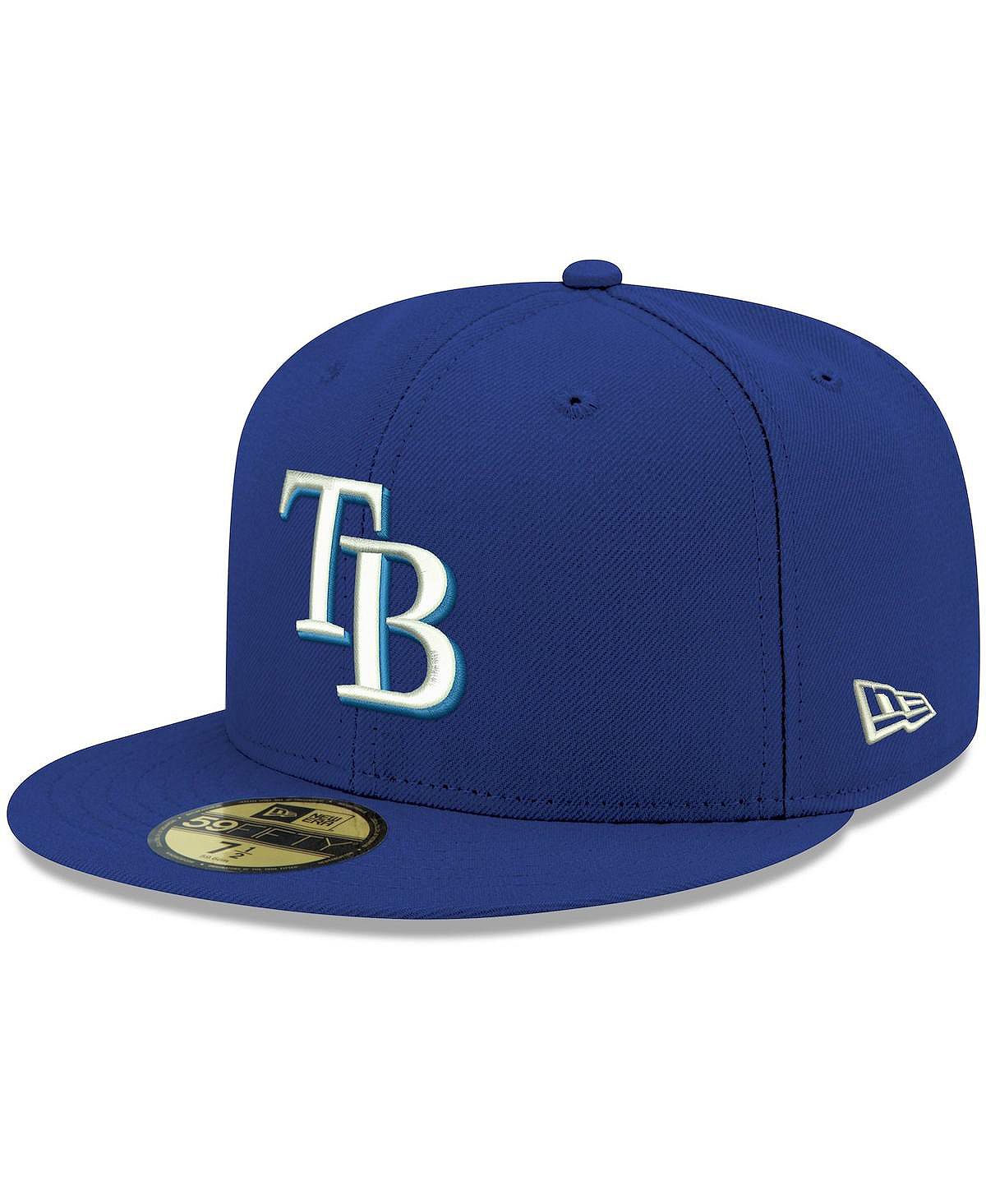 

Мужская приталенная кепка Royal Tampa Bay Rays Logo белая 59FIFTY New Era