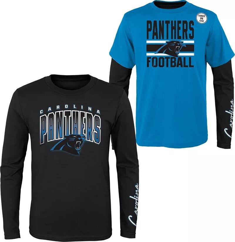 

Nfl Team Apparel Футболка 3-в-1 для мальчиков Каролина Пантерз