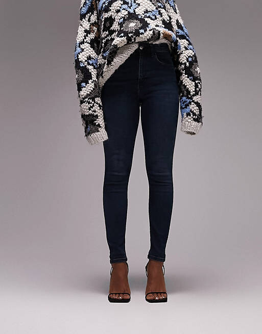 

Сине-черные джинсы Topshop Hourglass Jamie