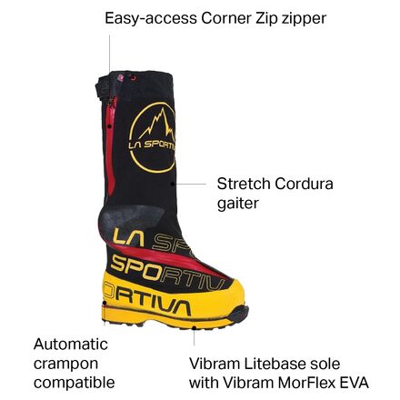 Альпинистские ботинки Olympus Mons Cube S мужские La Sportiva, желтый/черный магнит непра 2f300