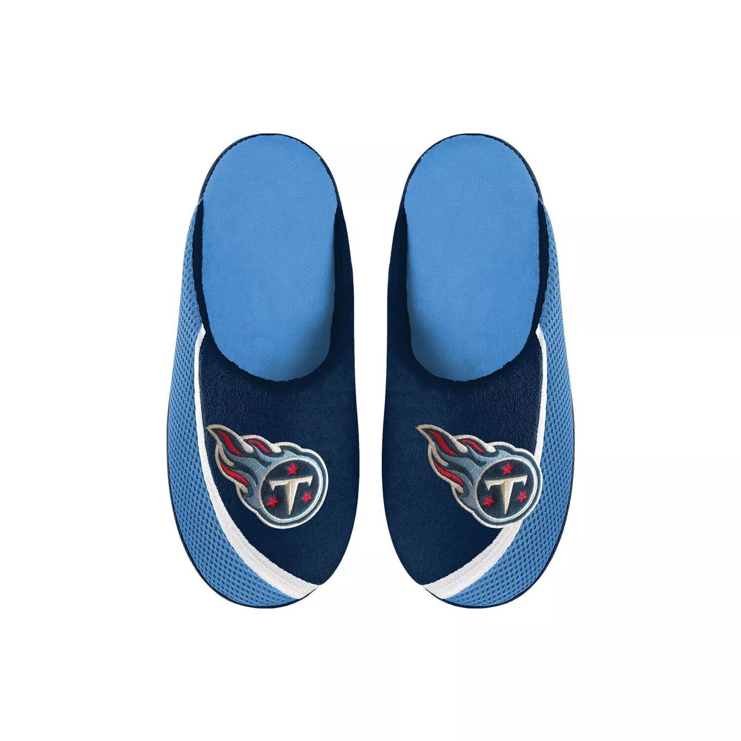 

Молодежные тапочки FOCO Tennessee Titans с цветным краем и большим логотипом Unbranded