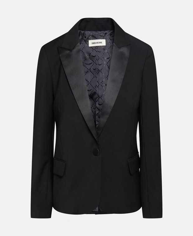 

Шерстяной пиджак Zadig&Voltaire, черный