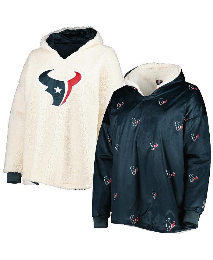 

Женский двусторонний худи Houston Texans с повторяющимся принтом FOCO, синий