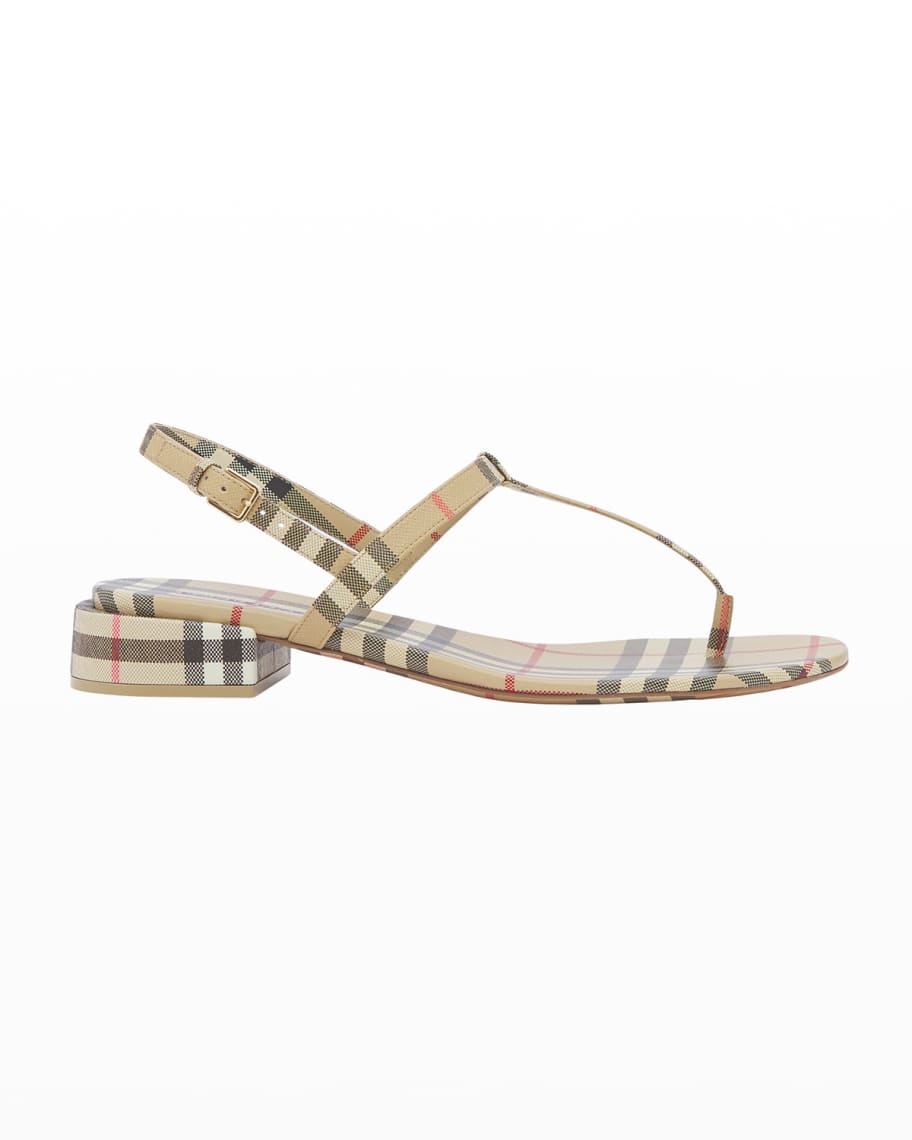 

Босоножки Emily Check с ремешком на пятке Burberry