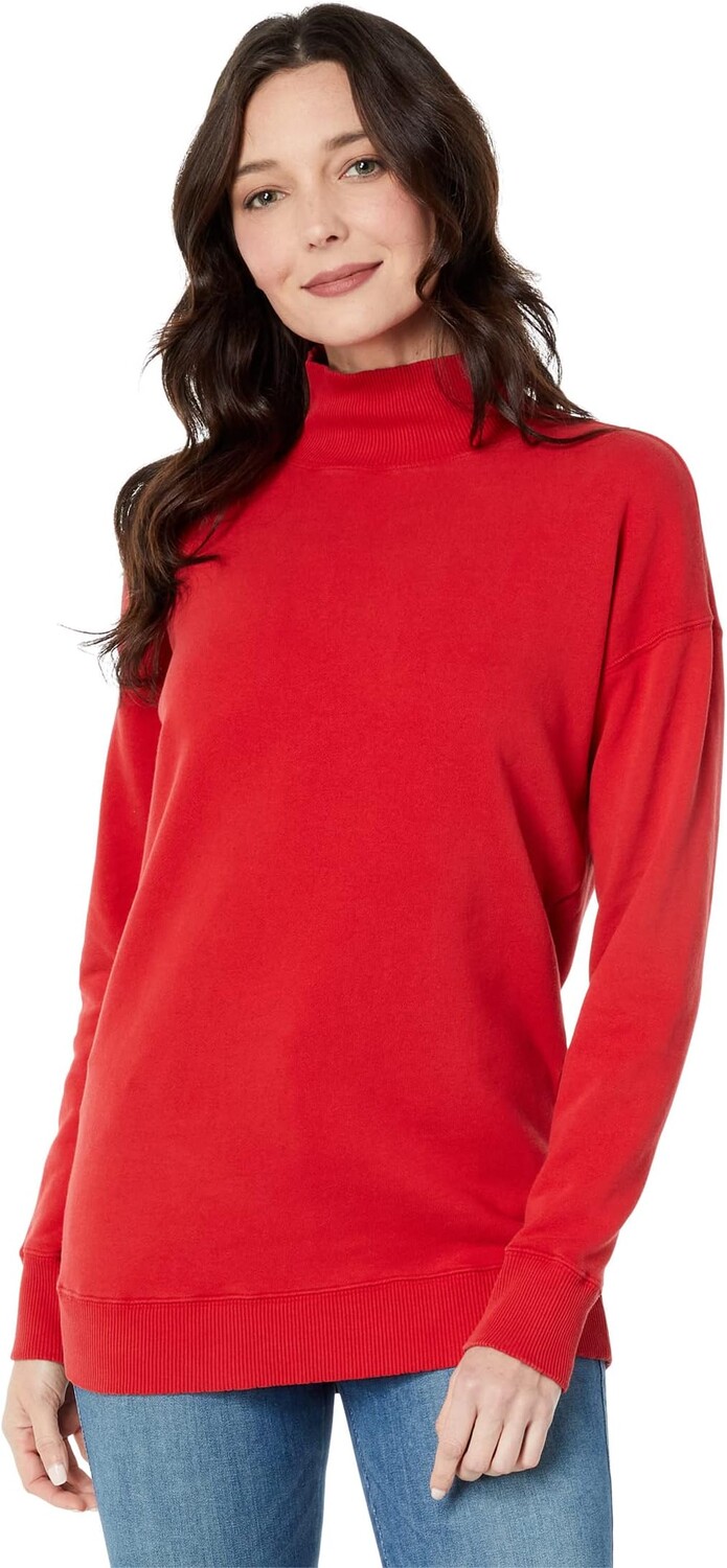 

Толстовка Mod-o-doc French Terry Long Sleeve Turtleneck Tunic, цвет Fireside