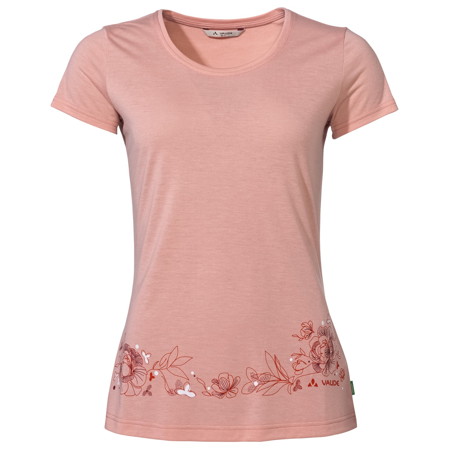 Функциональная рубашка Vaude Women's Skomer Print T Shirt II, цвет Soft Rose heart t shirt print top