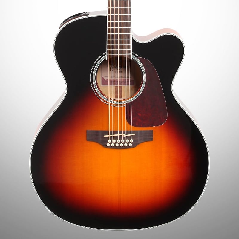 Акустическая гитара Takamine GJ72CE Jumbo Cutaway Acoustic-Electric Guitar, 12-String, Brown Sunburst акустическая гитара cort ad810 12 op standard series 12 струнная цвет натуральный