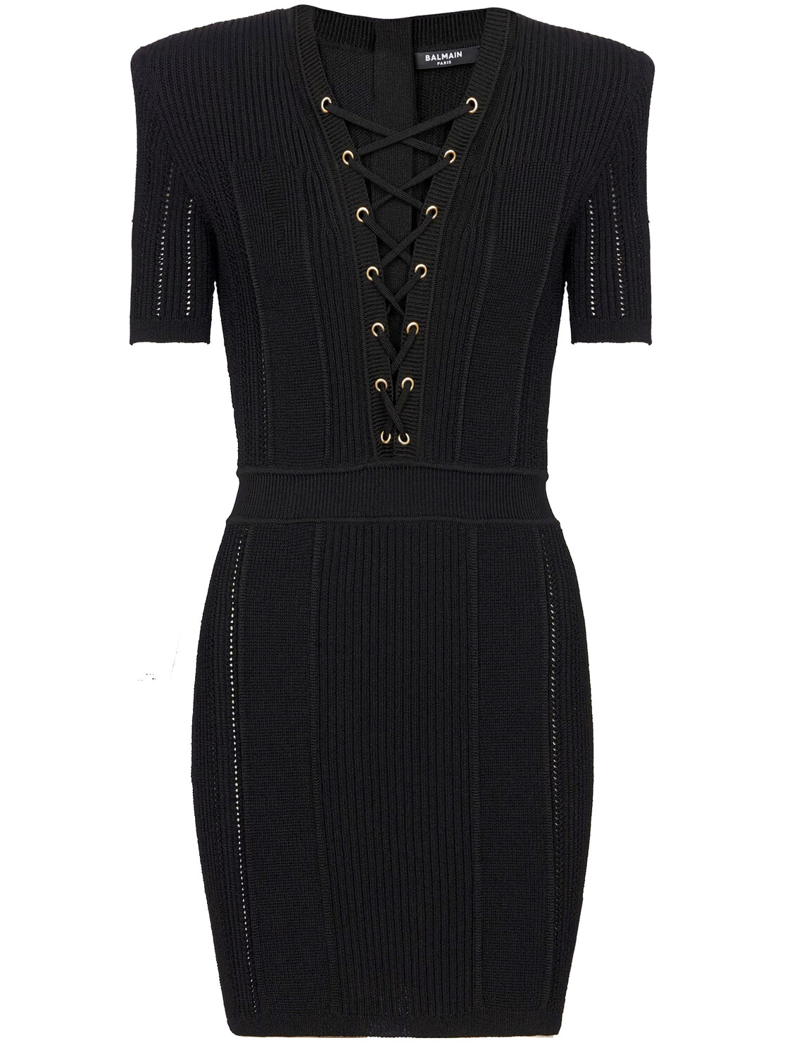 

Платье Balmain Short knit, черный