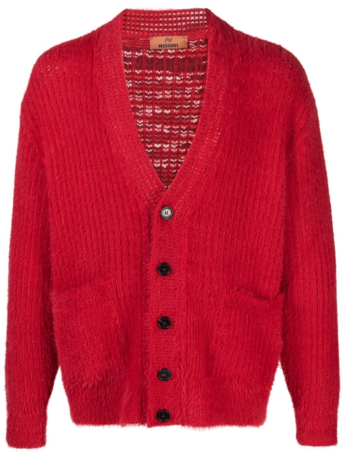 

Missoni кардиган в рубчик, красный