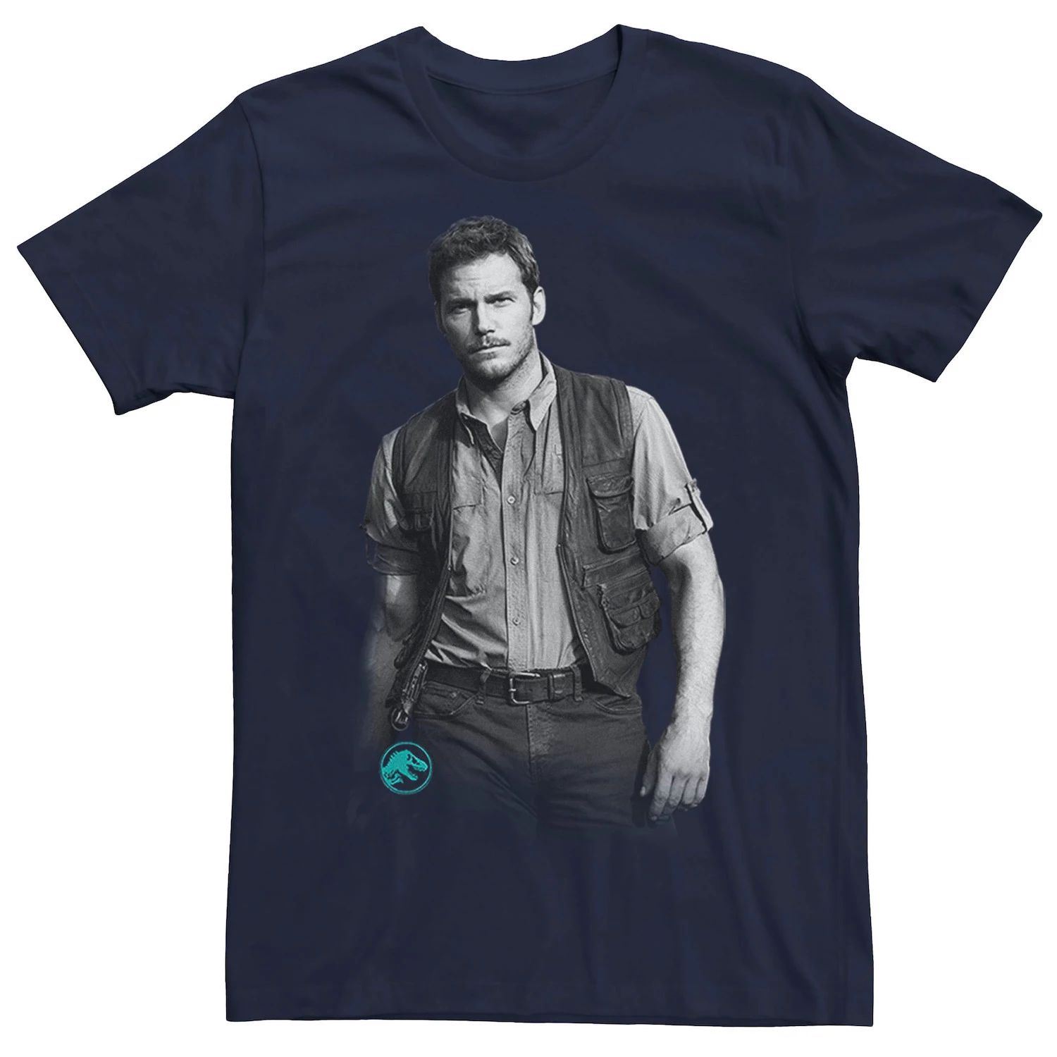 

Мужская футболка Jurassic World Chris Pratt Swag Licensed Character, синий