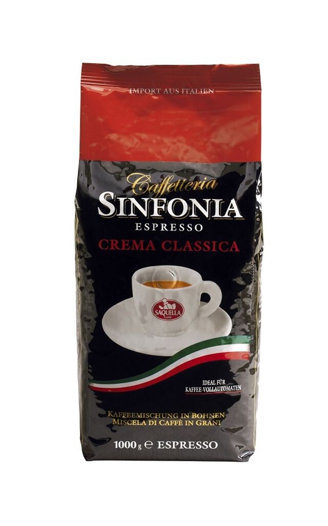 

Caffe Sinfonia Espresso Crema Classica 1 кг в зернах | Саквелла Saquella