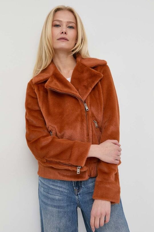 

Мотоциклетная куртка Guess, коричневый