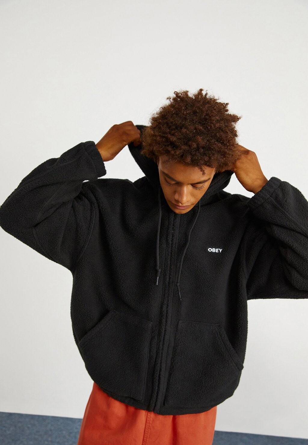 

Флисовая куртка ONE TWO Obey Clothing, черный