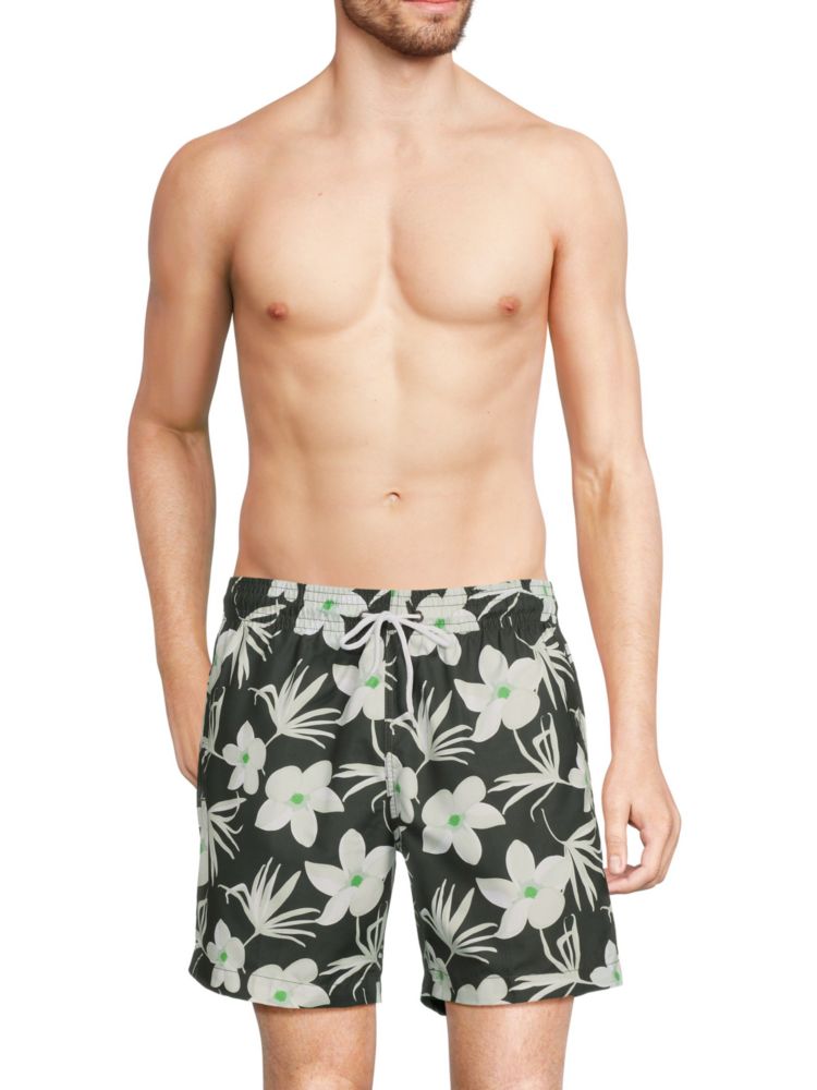 Шорты для плавания Sano с цветочным принтом Trunks Surf + Swim, цвет Aspen Green