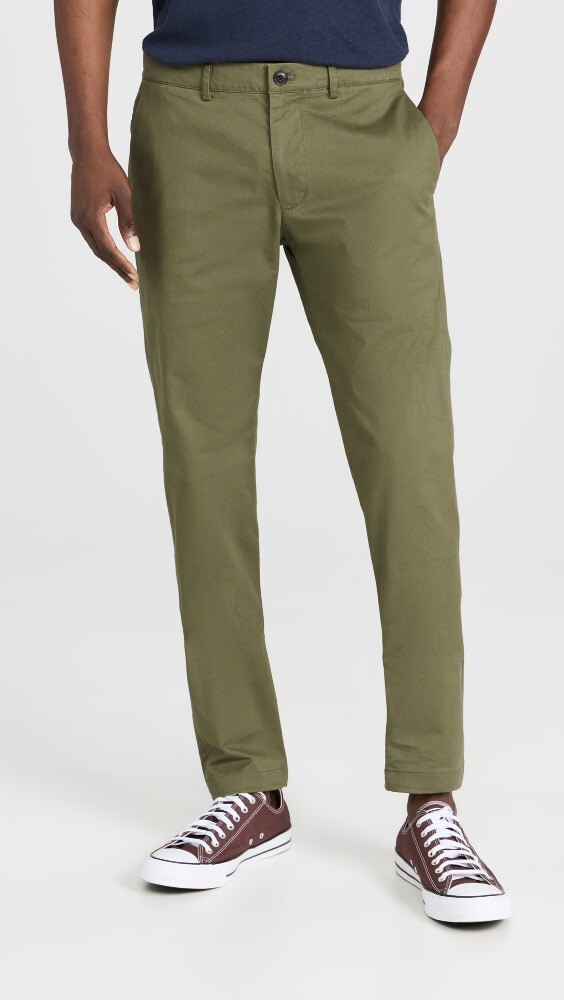 

Брюки Club Monaco Connor Chino, оливковый