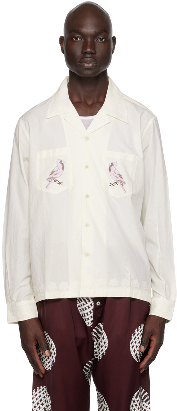 

Рубашка Bode Off-White Cardinal