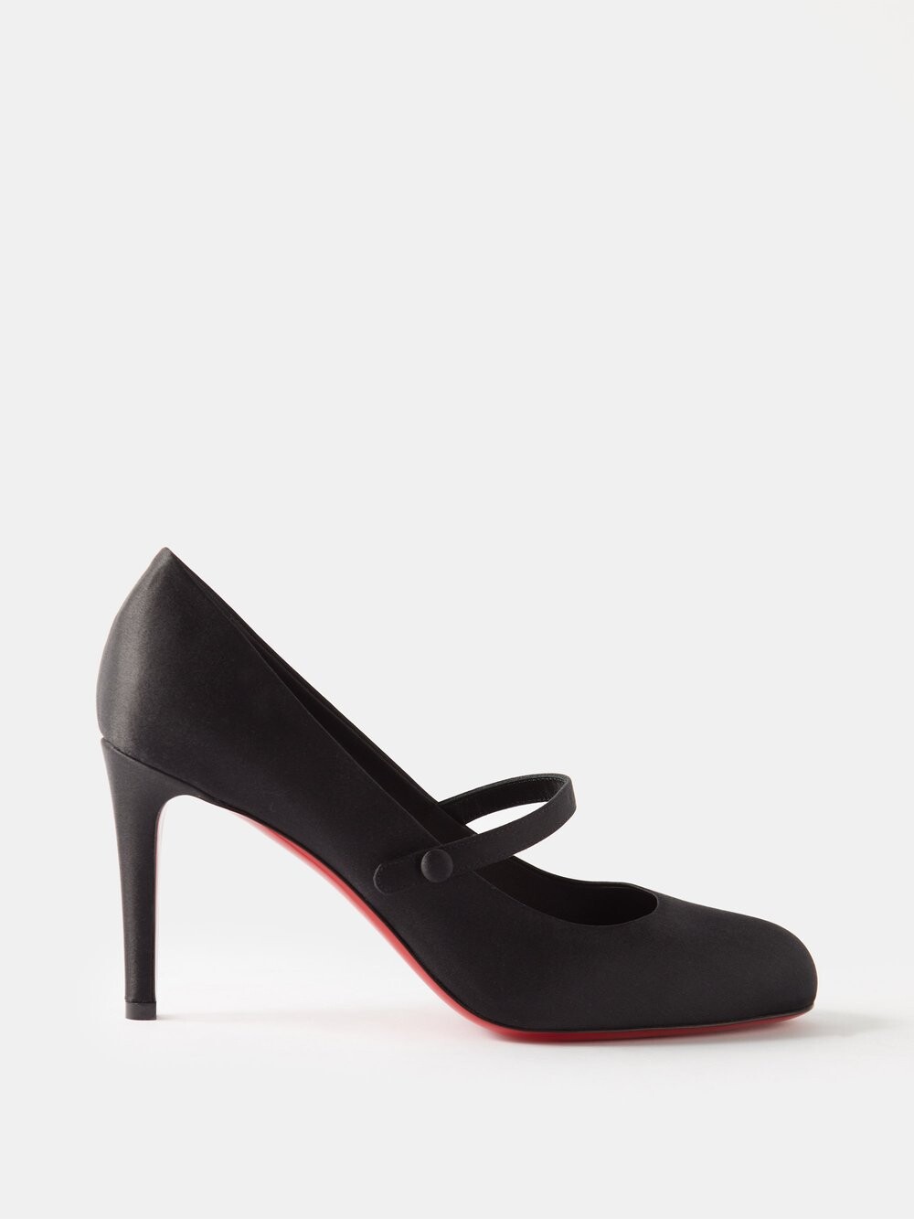 

Туфли мэри джейн pumppie wallis 85 из шелкового атласа Christian Louboutin, черный