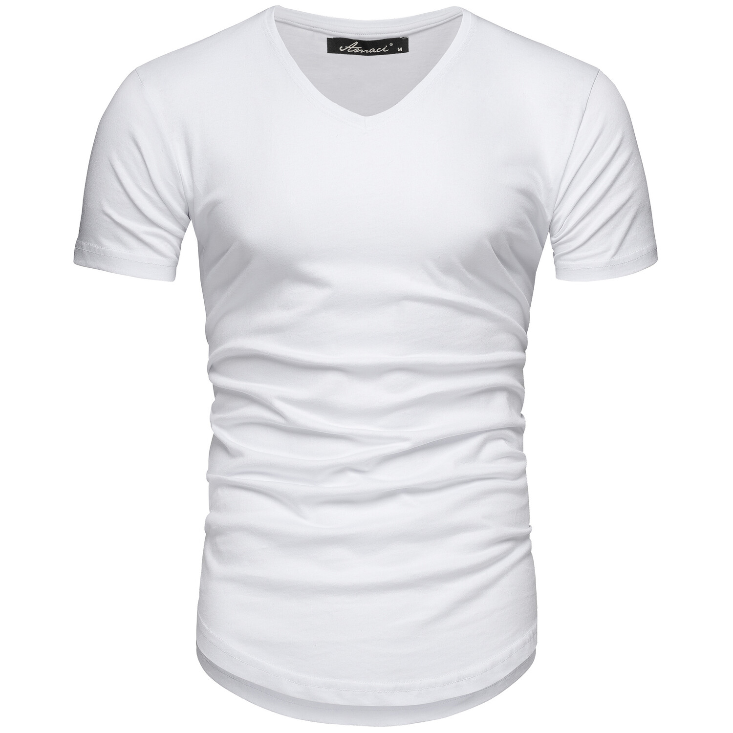

Футболка Amaci&Sons Basic Oversize mit V Ausschnitt BELLEVUE, белый